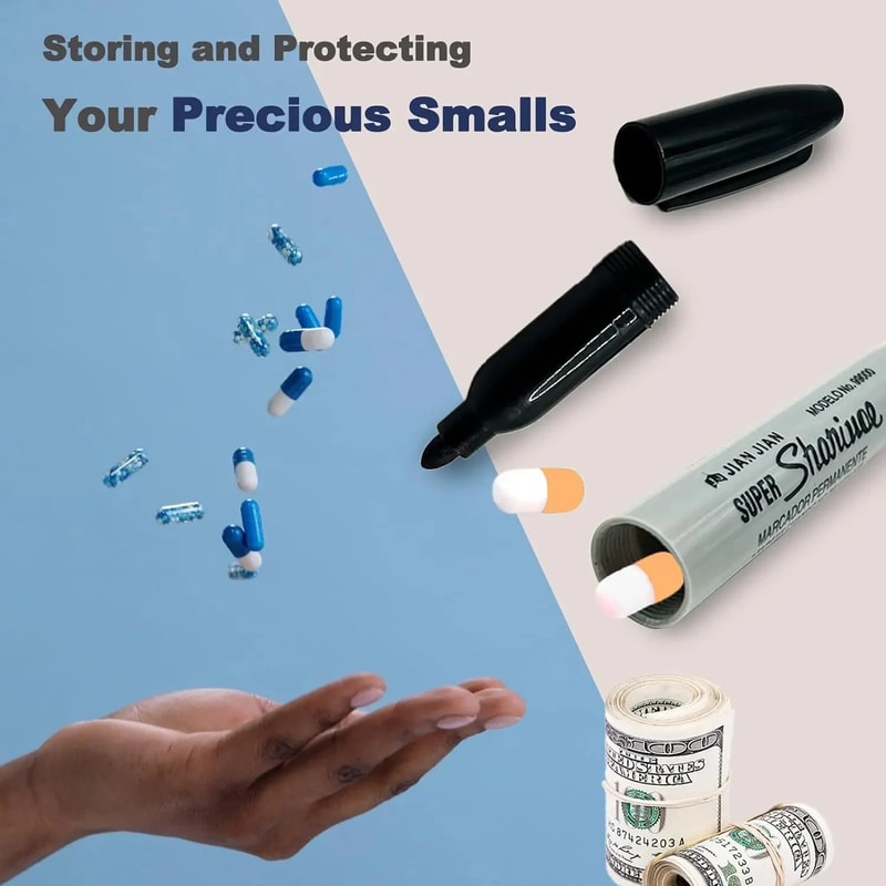 Diversion Safe Creative Fake Red Black Marker Pen For Hiding Necklace Money Small Valuables Home Of 1