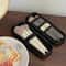 Waterproof Black Cosmetic Storage Bags Double Zipper Makeup Brushes Case Portable Travel Women Bag Brush Holder Pen Case