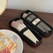 Waterproof Black Cosmetic Storage Bags Double Zipper Makeup Brushes Case Portable Travel Women Bag Brush Holder Pen Case