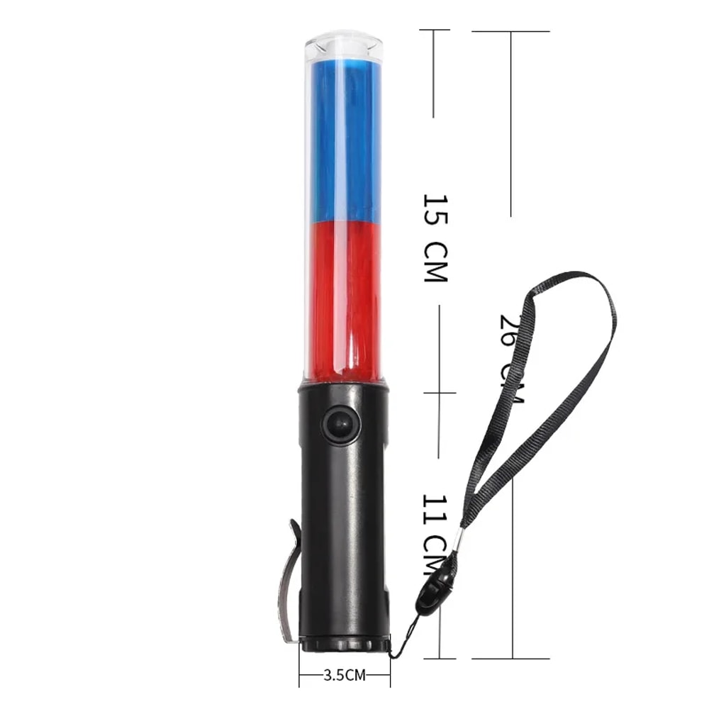 Concert Light Stick Traffic Light Baton With LED Warning Lamp And Side Clip Design Flashing Modes S 3