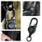 Retractable Keychain With Steel Wire Rope And Carabiner Outdoor Sporty Keychain With AntiTheft Meta 2
