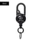Retractable Keychain With Steel Wire Rope And Carabiner Outdoor Sporty Keychain With AntiTheft Meta 4