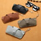 Retro Handmade PU Leather Sunglasses Case Portable Glasses Bag With Lanyard Simple Storage Box 1