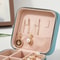 Velvet Jewelry Box For Women Necklace Ring Earrings Organizer Portable Zipper Travel Jewelry Holder 2