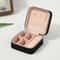Velvet Jewelry Box For Women Necklace Ring Earrings Organizer Portable Zipper Travel Jewelry Holder 3