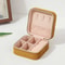 Velvet Jewelry Box For Women Necklace Ring Earrings Organizer Portable Zipper Travel Jewelry Holder 5