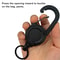 Portable Telescopic Keychain Clip Retractable Buckle Carabiner Badge Holder Anti Lost Keychain For 2
