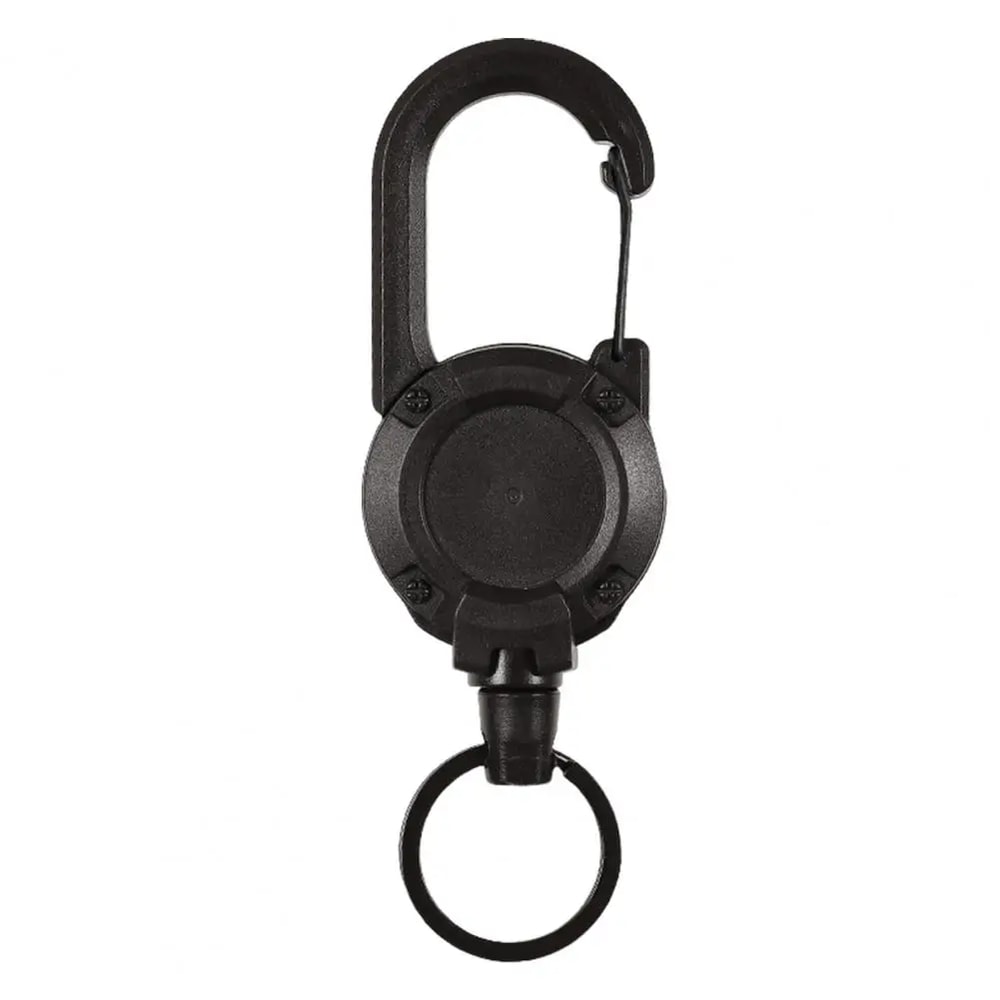 Portable Telescopic Keychain Clip Retractable Buckle Carabiner Badge Holder Anti Lost Keychain For 4