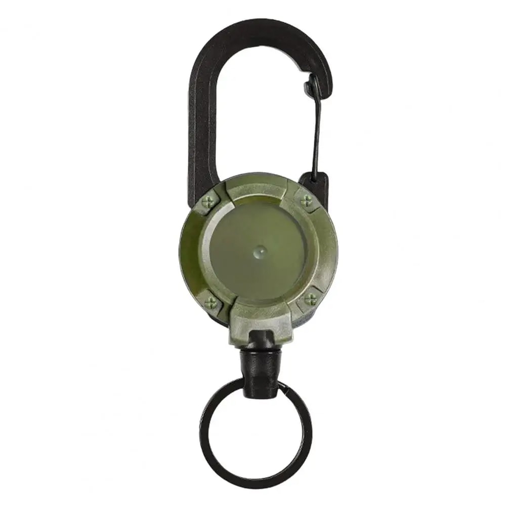 Portable Telescopic Keychain Clip Retractable Buckle Carabiner Badge Holder Anti Lost Keychain For 8