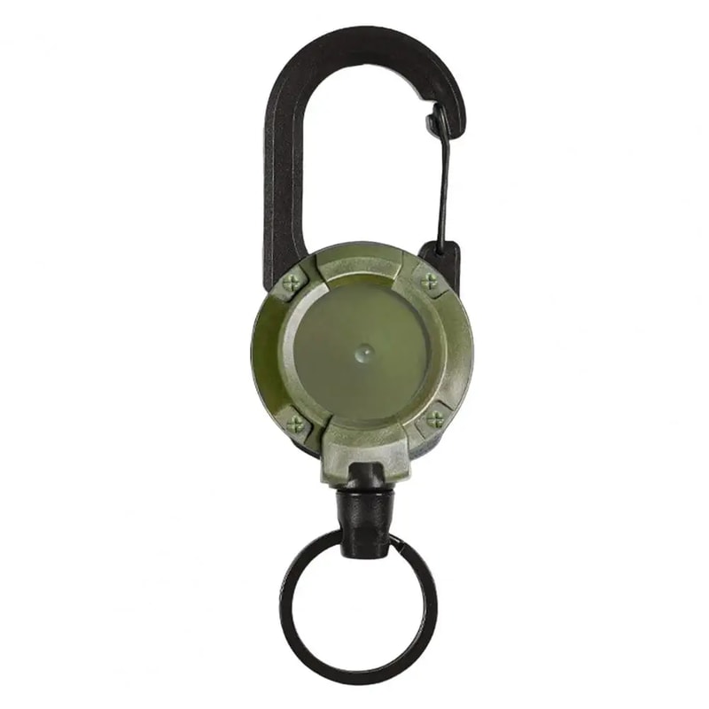 Portable Telescopic Keychain Clip Retractable Buckle Carabiner Badge Holder Anti Lost Keychain For 8