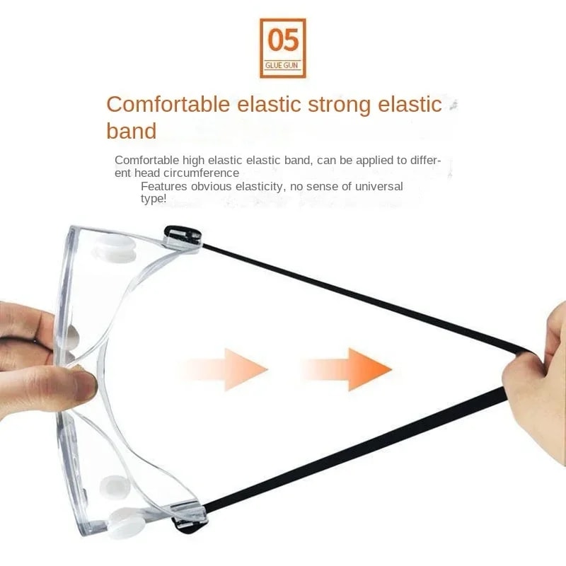 Waterproof Work Safety Goggles Windproof Dustproof Anti Fog Protective Glasses For Laboratory Work 4