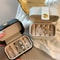 Small Jewelry Organizer Box Portable Mini Leather Gift Case For Ring Earring Necklace Storage 5