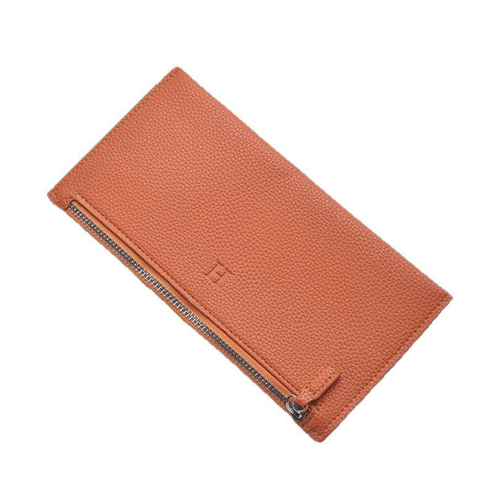 Womens UltraThin Casual Zipper Wallet New Leather Long Wallet Soft Leather Clip Phone Holder And Co 2