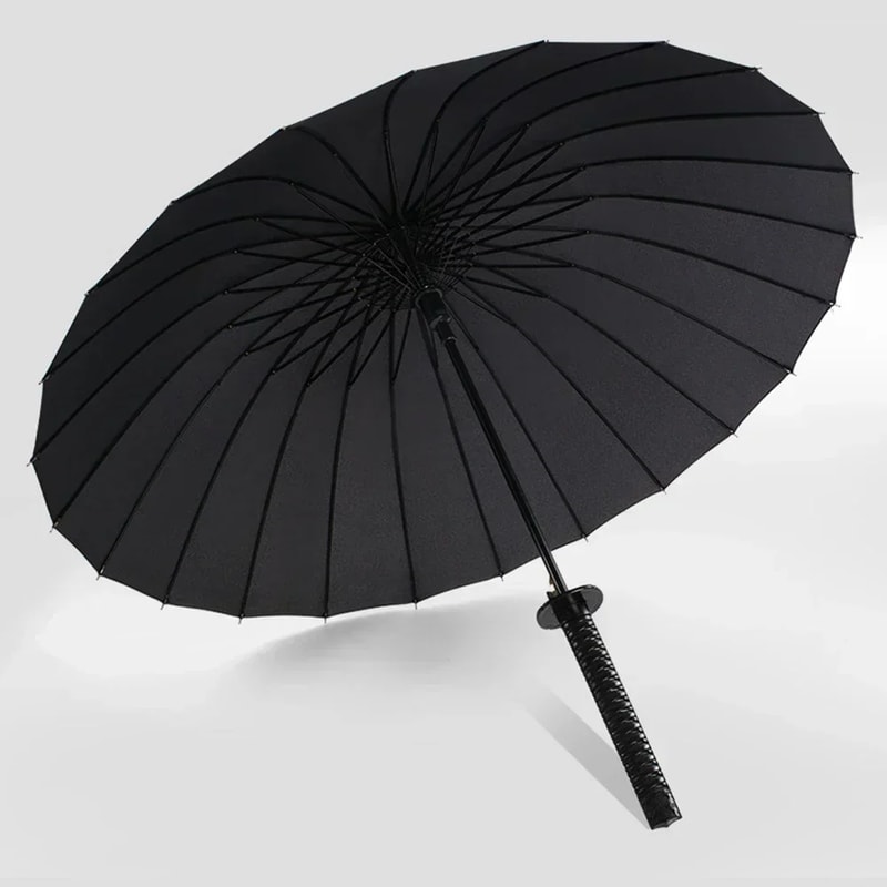 Outdoor Samurai Umbrella Windproof Straight Rod Design Gift For Man And Friend Household Use 0
