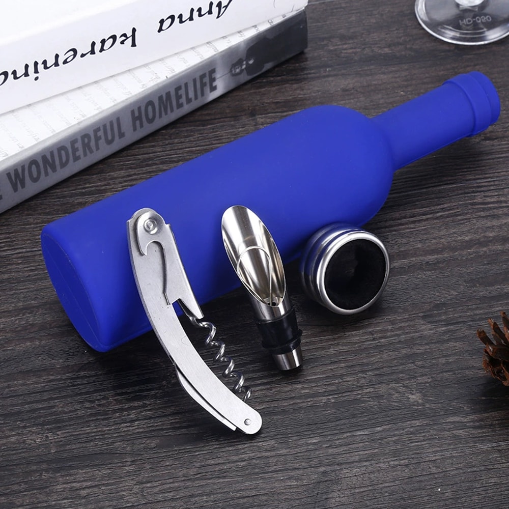 Stainless Steel Wine Bottle Opener Set Multifunctional Creative Bar Accessories 6