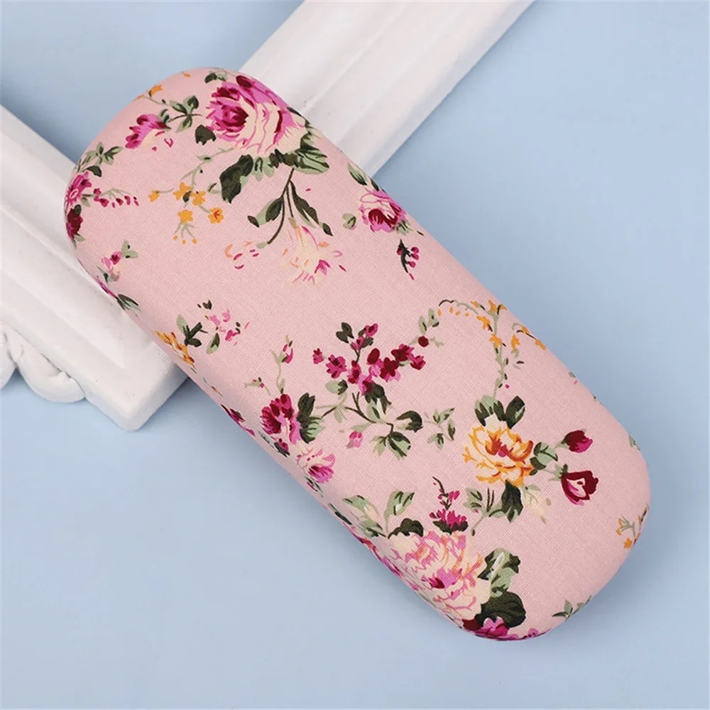 Printed Cloth Retro Floral Sunglasses Case Hard Eyewear Protector Women Optical Glasses Storage Cas 5
