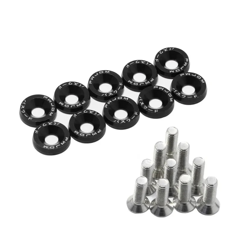 Fender Washer License Plate Bolts Car Modified Fasteners Bumper Engine Concave Screws Car Styling G 1