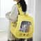 Cat Backpack Carrier Pet Cat Carrier Bag Portable Outdoor Breathable Transport Carrier For Small Do 0