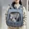 Cat Backpack Carrier Pet Cat Carrier Bag Portable Outdoor Breathable Transport Carrier For Small Do 2