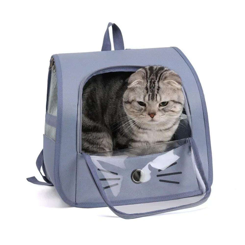 Cat Backpack Carrier Pet Cat Carrier Bag Portable Outdoor Breathable Transport Carrier For Small Do 3