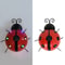Metal Ladybug Solar Light Outdoor Hanging Beetle Ornament for Front Porch Backyard Decoration