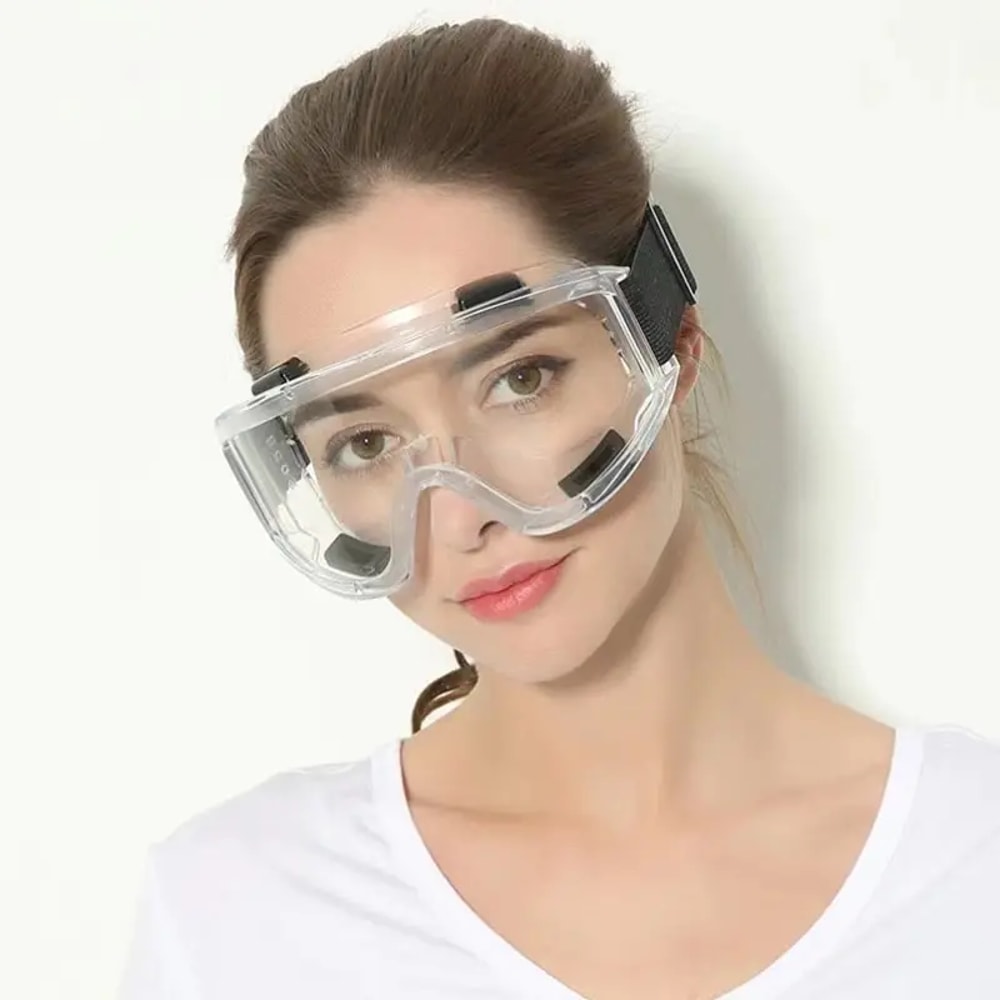 Industrial Research Safety Glasses Clear Lens Anti Fog Dust Proof Eye Protection Goggles 4