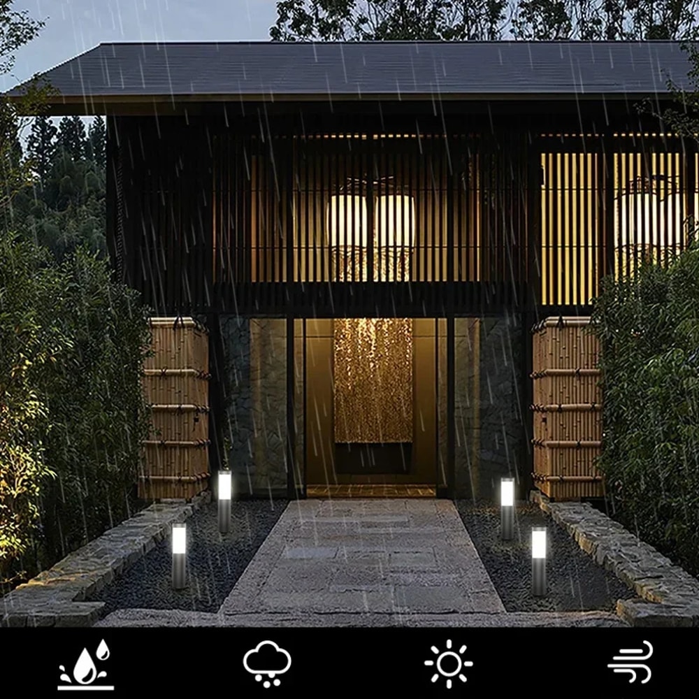 Solar Powered Path Lights Outdoors Led Solar Lights Garden Decoration Lawn Lamps 4