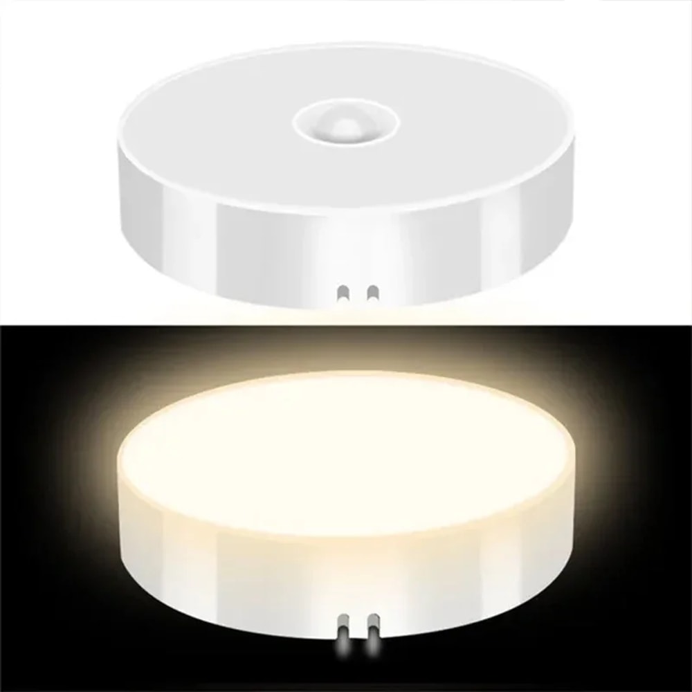USB Rechargeable PIR Motion Sensor LED Night Light Wireless Night Lamp For Wardrobe Cabinet Stairs 0