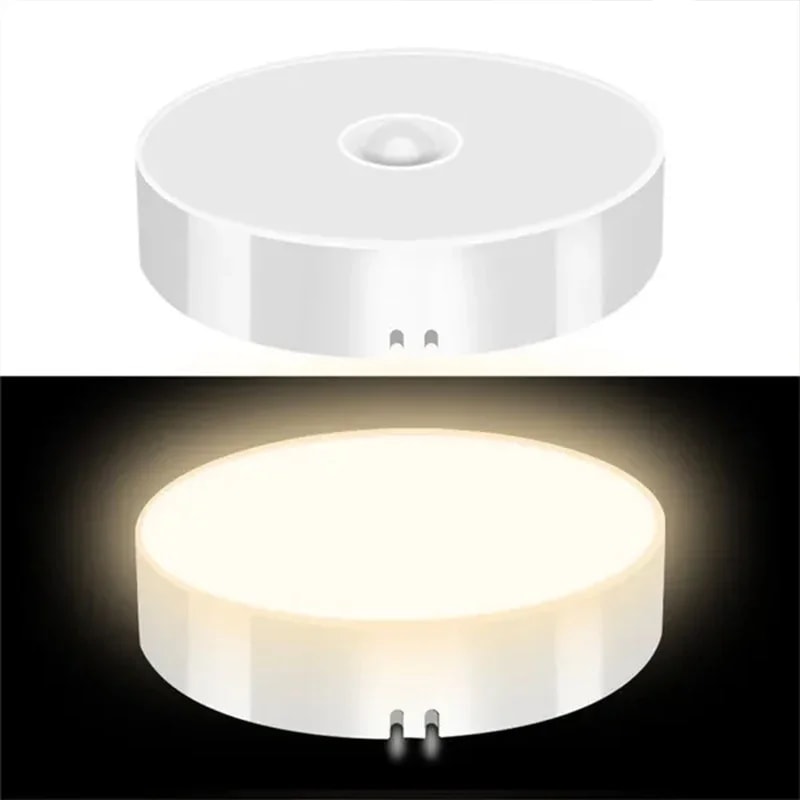 USB Rechargeable PIR Motion Sensor LED Night Light Wireless Night Lamp For Wardrobe Cabinet Stairs 0
