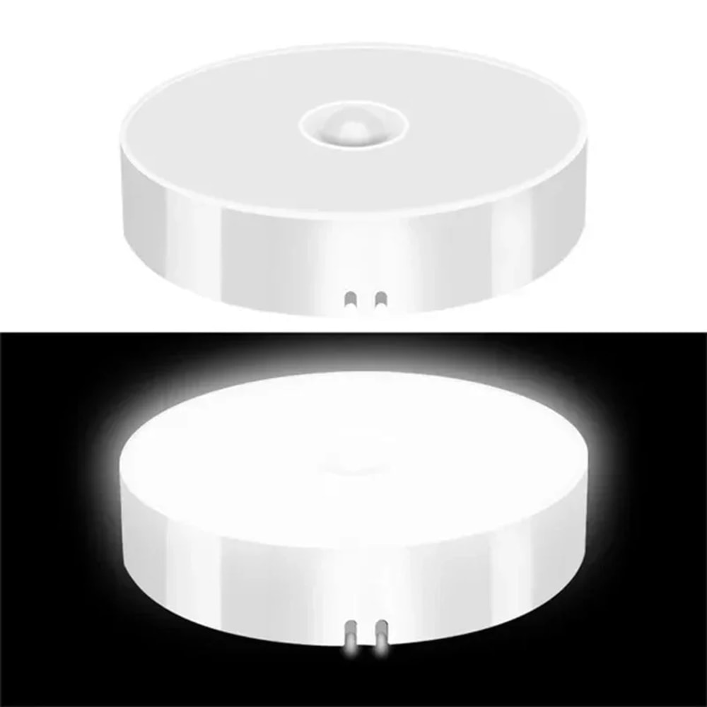 USB Rechargeable PIR Motion Sensor LED Night Light Wireless Night Lamp For Wardrobe Cabinet Stairs 6