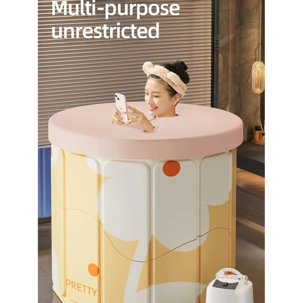 Portable Bathtub For Children And Adults Thickened Environment Friendly PVC Foldable Bath Tub 2