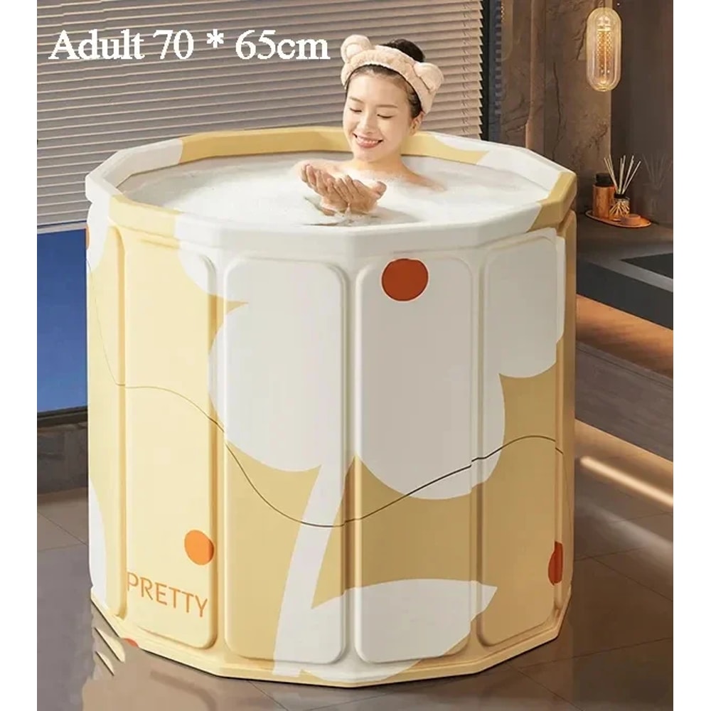 Portable Bathtub For Children And Adults Thickened Environment Friendly PVC Foldable Bath Tub 3