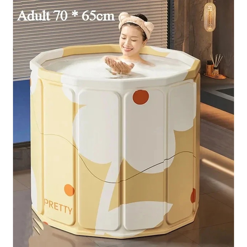 Portable Bathtub For Children And Adults Thickened Environment Friendly PVC Foldable Bath Tub 3