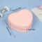Portable Heart Shaped Jewelry Organizer Box Necklace Pendant Ring Earrings Travel Storage Case 3