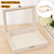 Jewelry Classification Storage Box Dustproof Transparent Flip Lid Jewelry Box Organizer 6