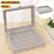 Jewelry Classification Storage Box Dustproof Transparent Flip Lid Jewelry Box Organizer 7