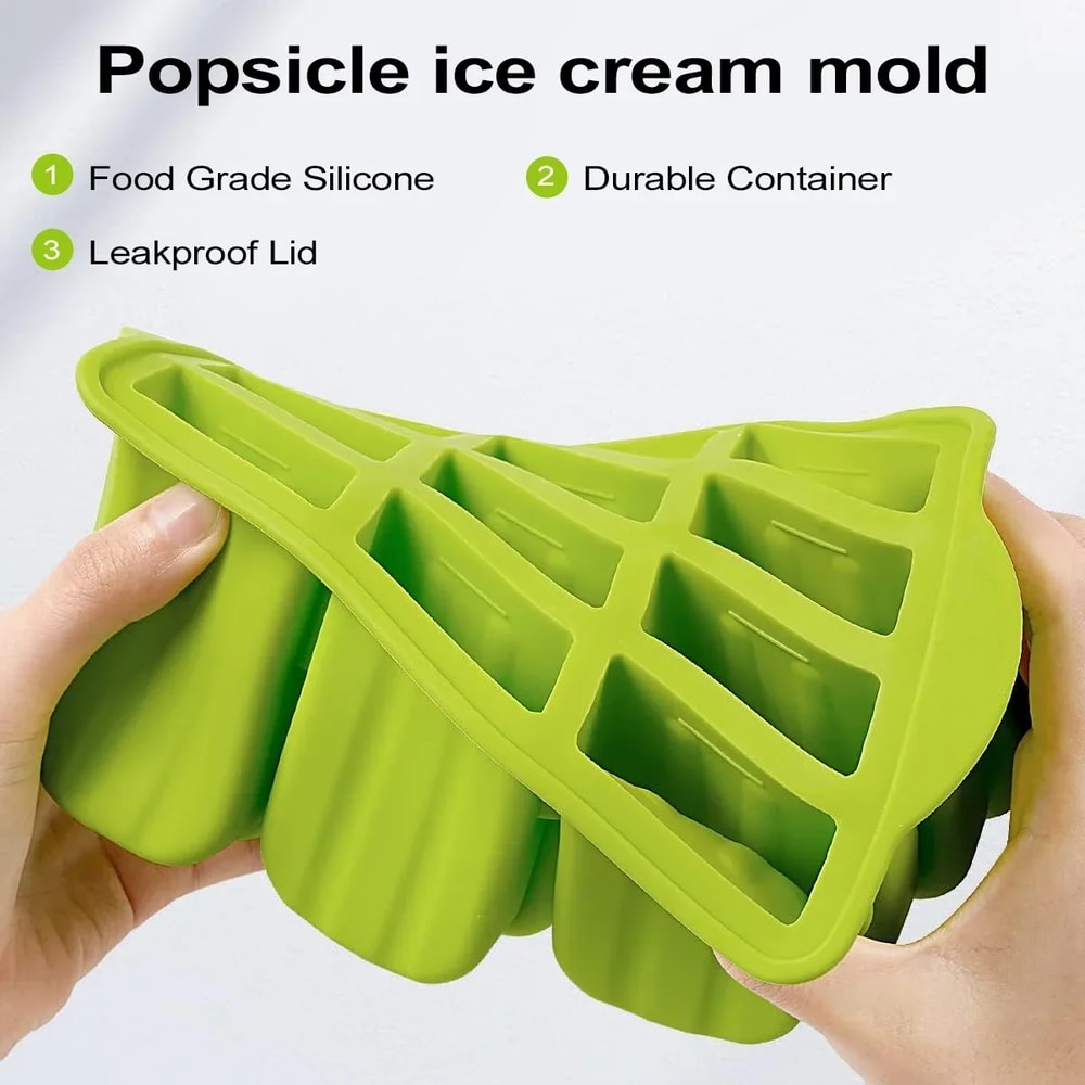 Silicone Popsicle Molds Popsicle Trays For Freezer Homemade Ice Cream Popsicle Molds With Sticks 4