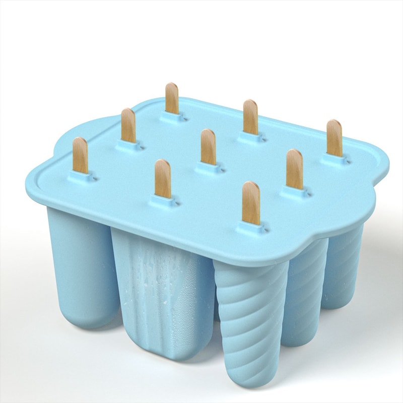 Silicone Popsicle Molds Popsicle Trays For Freezer Homemade Ice Cream Popsicle Molds With Sticks 9