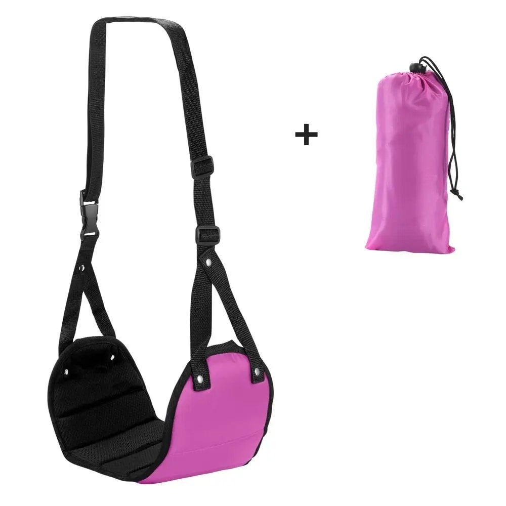 Premium Memory Foam Footrest Hammock Comfy Hanger Travel Airplane Foot Swing Chair 7