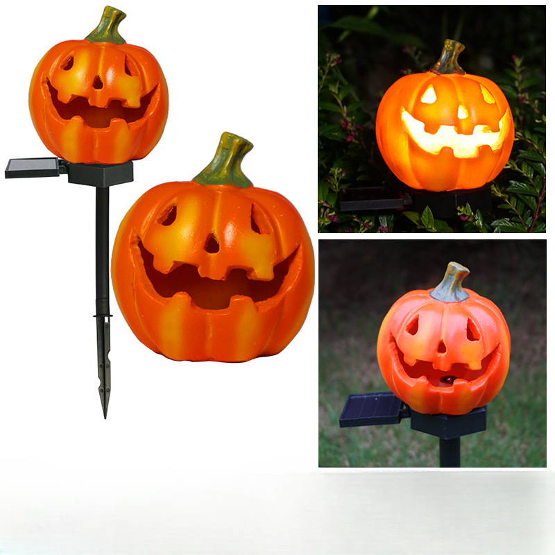 Waterproof Solar Christmas Tree Pumpkin Garden Stake Lights Halloween Outdoor Decor With Santa Crow 8
