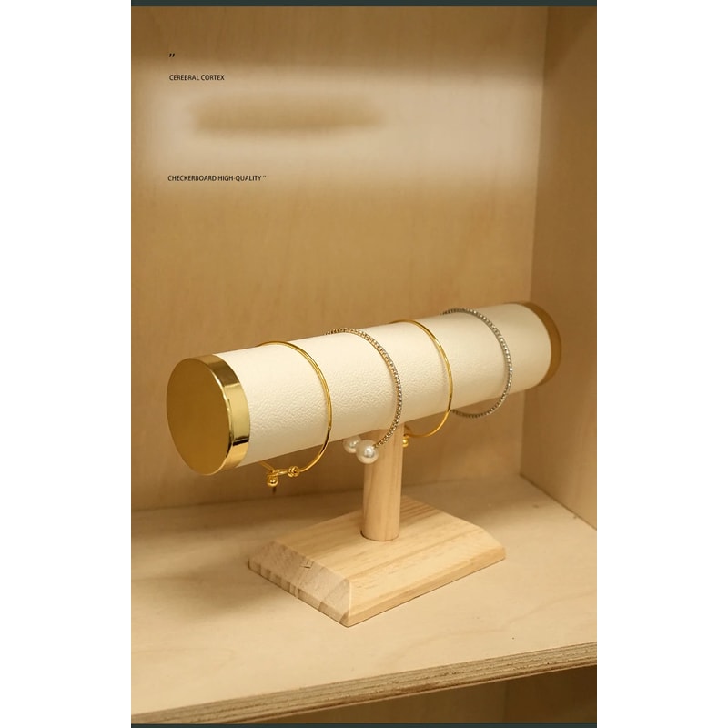 New T Bar Jewelry Display Stand Chain Hairband Watch Necklace Bracelet Holder Fashion Woman Gold St 1