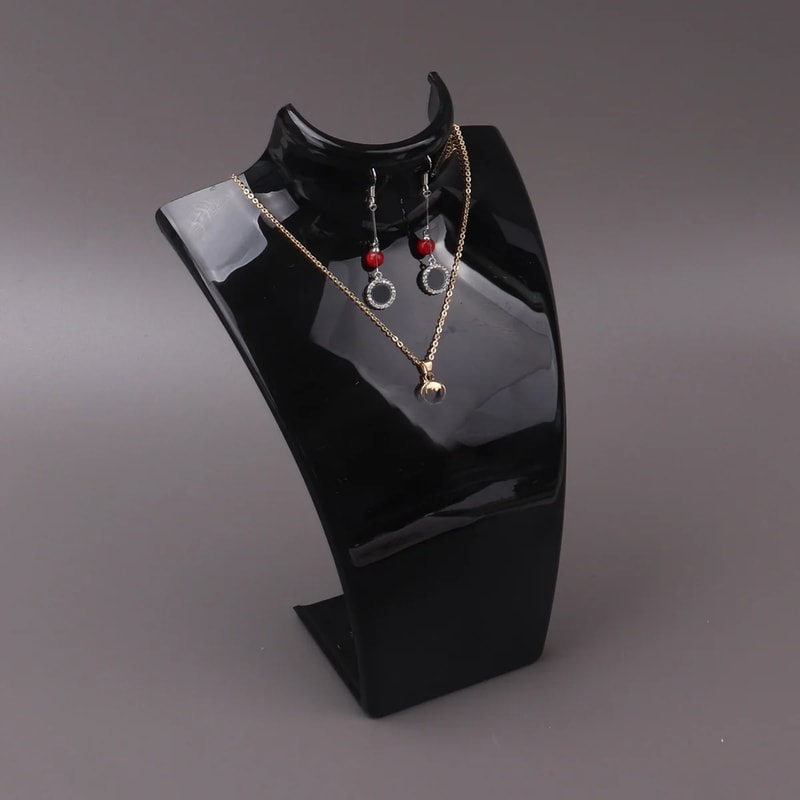 Jewellry Mannequin Bust Rack Plastic Necklace Display Stand Holder For Necklaces Pendant Earrings D 6