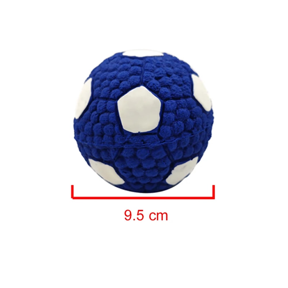 Dog Squeaky Ball Toy Soft Latex Football Rugby Tennis Volleyball Pet Tooth Cleaning And Training To 8