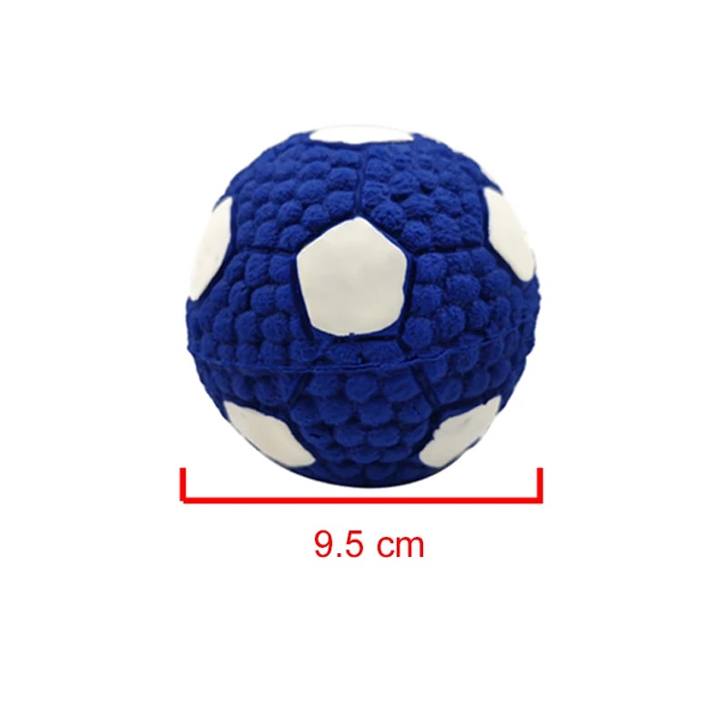 Dog Squeaky Ball Toy Soft Latex Football Rugby Tennis Volleyball Pet Tooth Cleaning And Training To 8