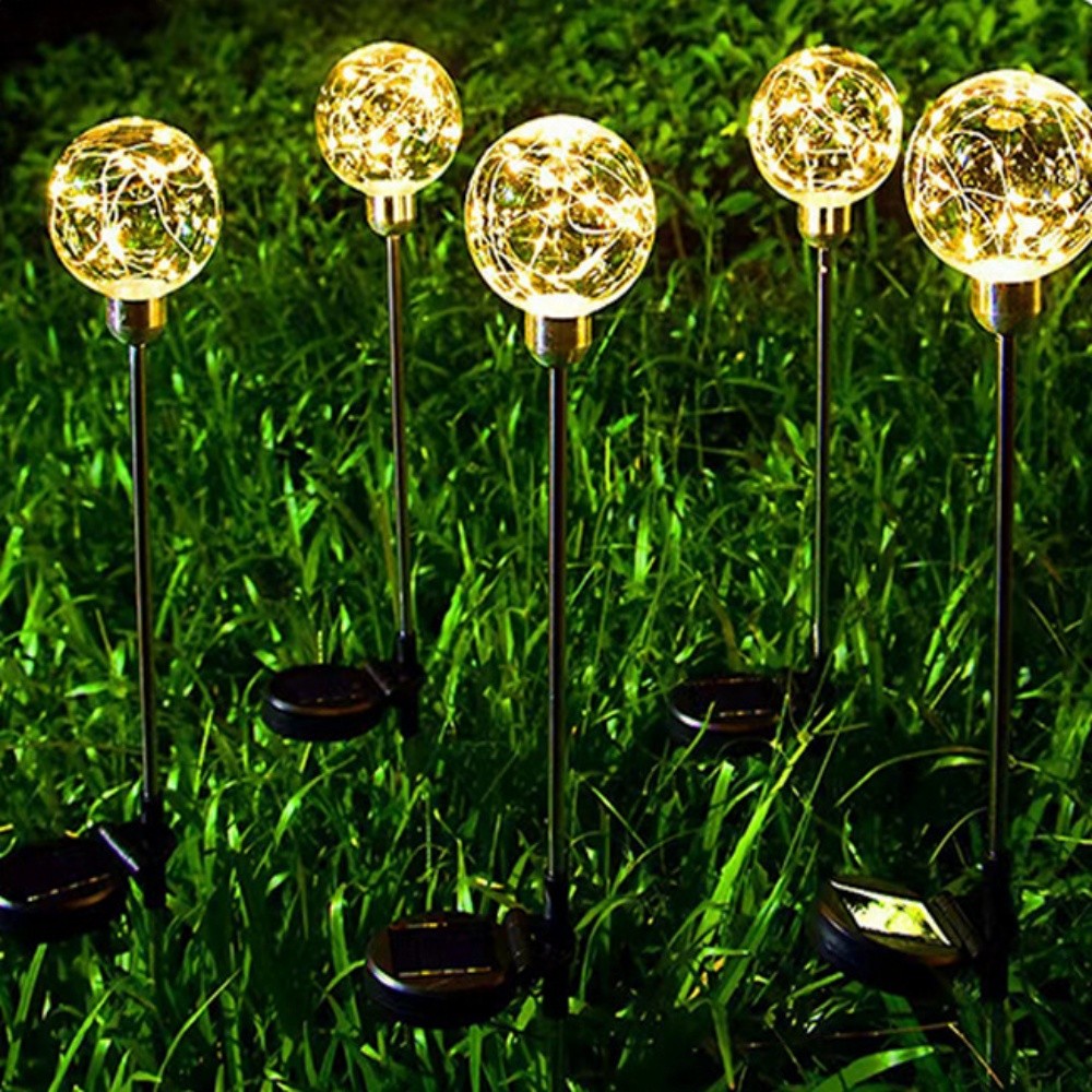 Garden And Lawn LED Solar Warm Light Wishing Ball Perfect For Courtyard Balcony Party Festival Deco 1