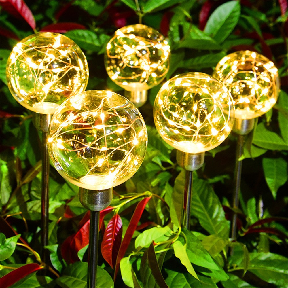 Garden And Lawn LED Solar Warm Light Wishing Ball Perfect For Courtyard Balcony Party Festival Deco 2
