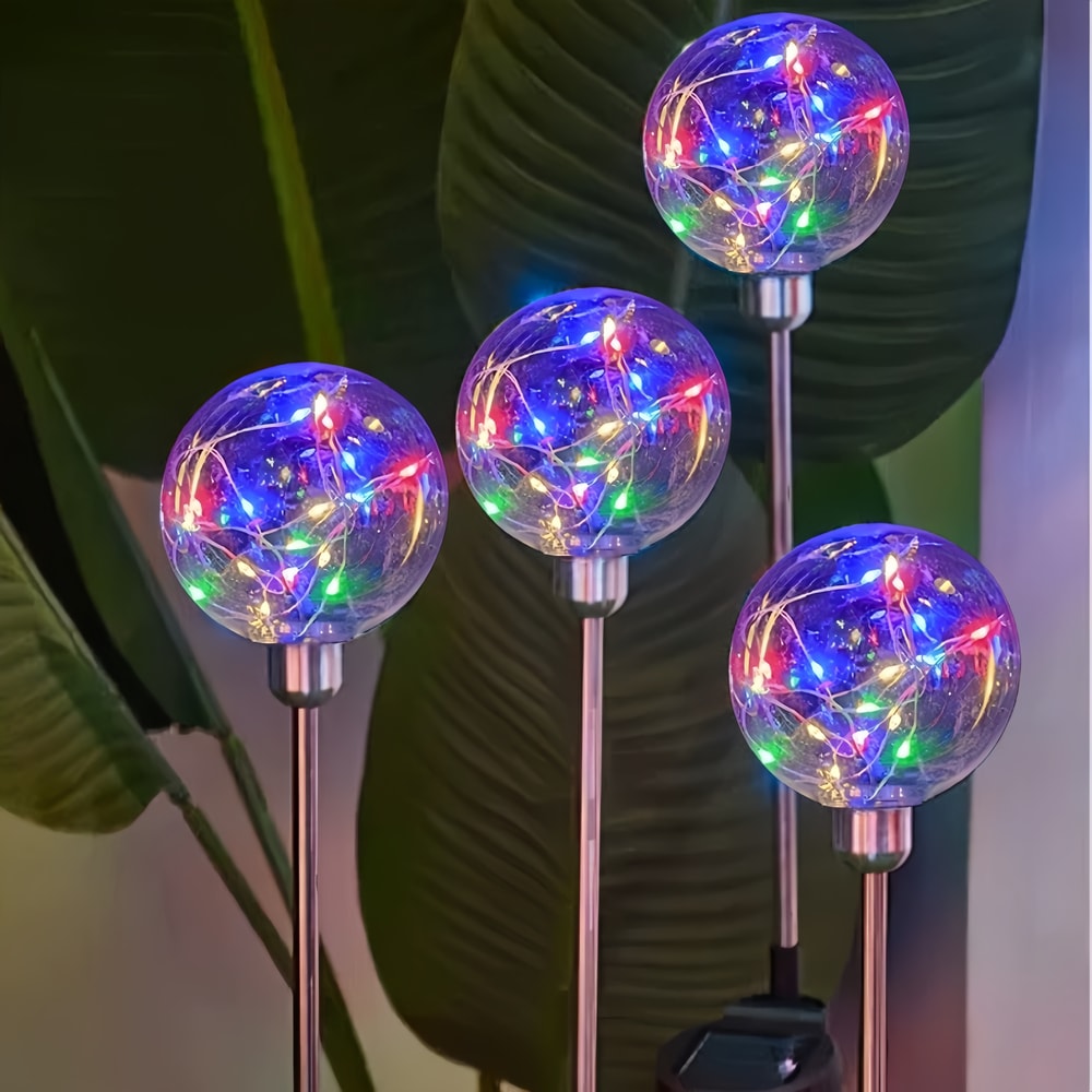 Garden And Lawn LED Solar Warm Light Wishing Ball Perfect For Courtyard Balcony Party Festival Deco 4