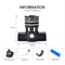 Bike Light Set LED, USB Rechargeable Flashlight, Waterproof Zoomable Headlight