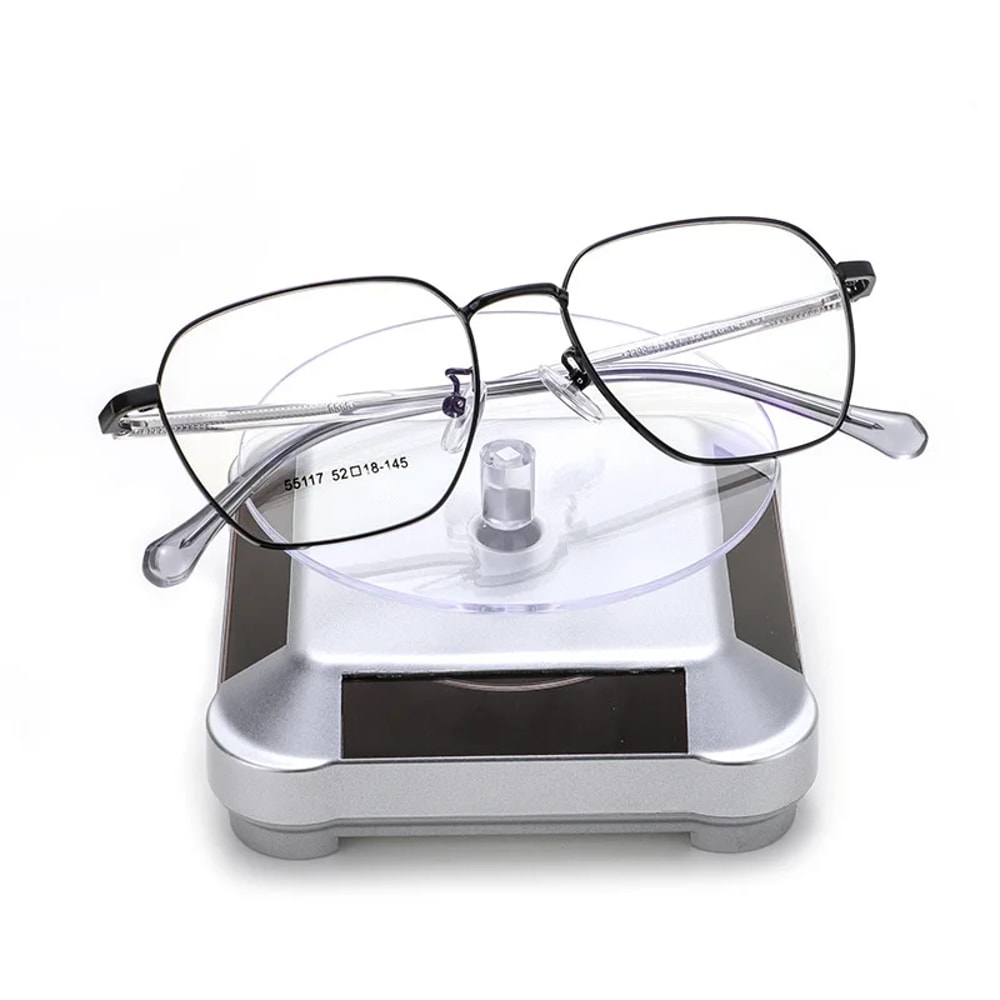 Automatic Rotating Turntable Solar Showcase Jewelry Organizer Jade Ware Watch Necklace Bracelet Pho 0