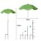 Weatherproof Sun Shade Cloth Umbrella Plant Shade With Metal Stake Outdoor Flowers And Potted Plant 5